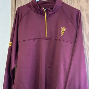 Maroon Arizona state quarter zip